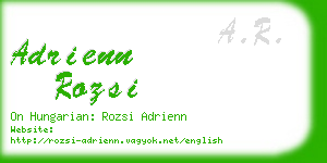 adrienn rozsi business card